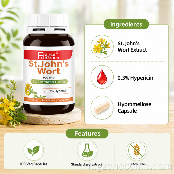 Supporti standardizzati dell'estratto di erba di San Giovanni di Shecome